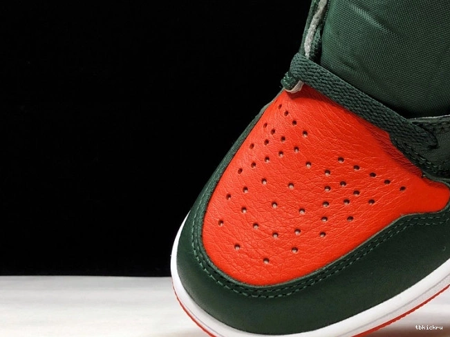 Rep TBK Jordan 1 Sail Fir-Team Air OG High AV3905-138 Retro Orange SoleFly x 0813